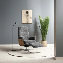 FÅTÖLJ LYKKE + FOTPALL