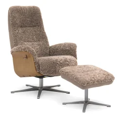 FÅTÖLJ LYKKE + FOTPALL
