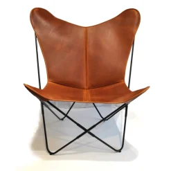 FÅTÖLJ PAPILLON - COGNAC