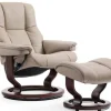 FÅTÖLJ STRESSLESS MAYFAIR MEDIUM CLASSIC + PALL