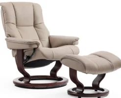 FÅTÖLJ STRESSLESS MAYFAIR MEDIUM CLASSIC + PALL
