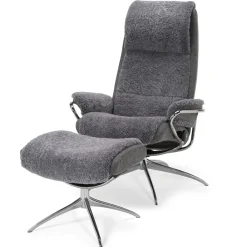 FÅTÖLJ STRESSLESS PARIS STAR - HÖG RYGG + PALL