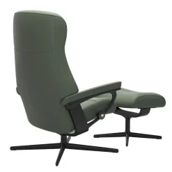 FÅTÖLJ STRESSLESS PHILIP CROSS + PALL - LÄDER
