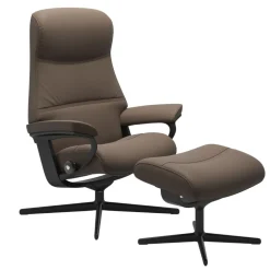 FÅTÖLJ STRESSLESS PHILIP CROSS + PALL - LÄDER