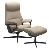FÅTÖLJ STRESSLESS PHILIP CROSS + PALL - TYG