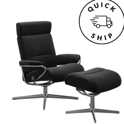 FÅTÖLJ STRESSLESS TOKYO M JUSTERBART NACKSTÖD + PALL
