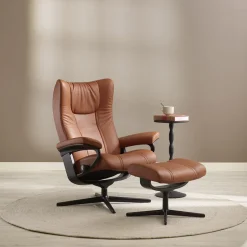 FÅTÖLJ STRESSLESS WING + PALL