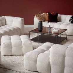 MODULSOFFA CREAM - 1-SITS MED ARMSTÖD HÖGER