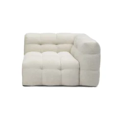 MODULSOFFA CREAM - 1-SITS MED ARMSTÖD HÖGER