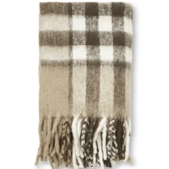 PLÄD BLACK CHECK MOHAIR