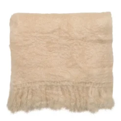 PLÄD MOHAIR - DUSTY ROSE