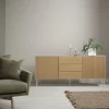 SIDEBOARD EDGE - SVART/VITPIGM. EKFANÉR, KOMBINATION 3