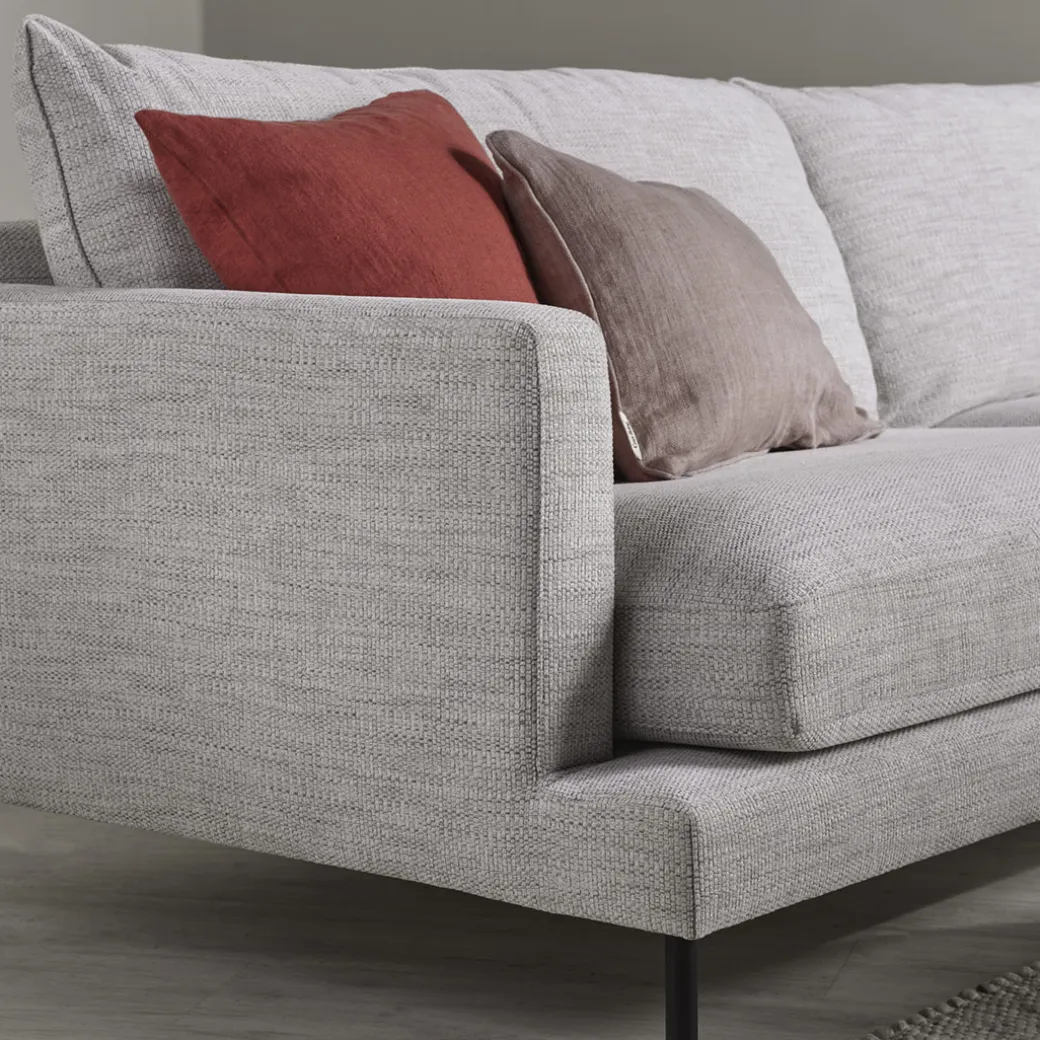 SOFFA VILMA - 3,5-SITS, 2-DELAD - METALLBEN
