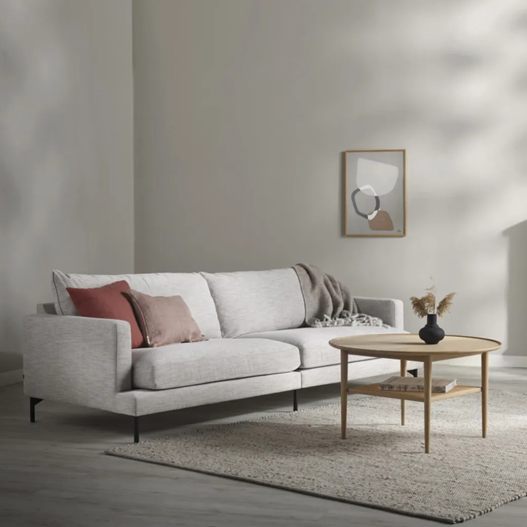SOFFA VILMA - 3,5-SITS, 2-DELAD - METALLBEN
